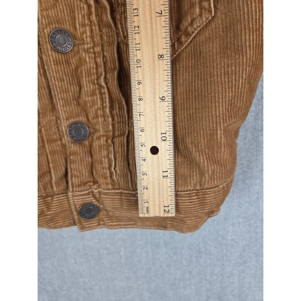 Baby Gap Denim Sherpa Lined Corduroy Trucker Jacket 12-18 Months Grunge Brown‎